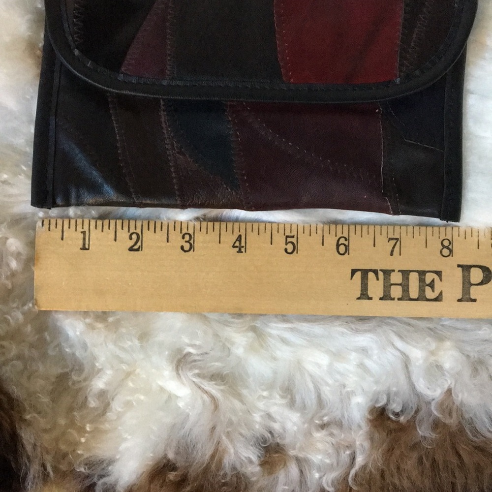 Unique Patchwork Leather Clutch Bag - image 6